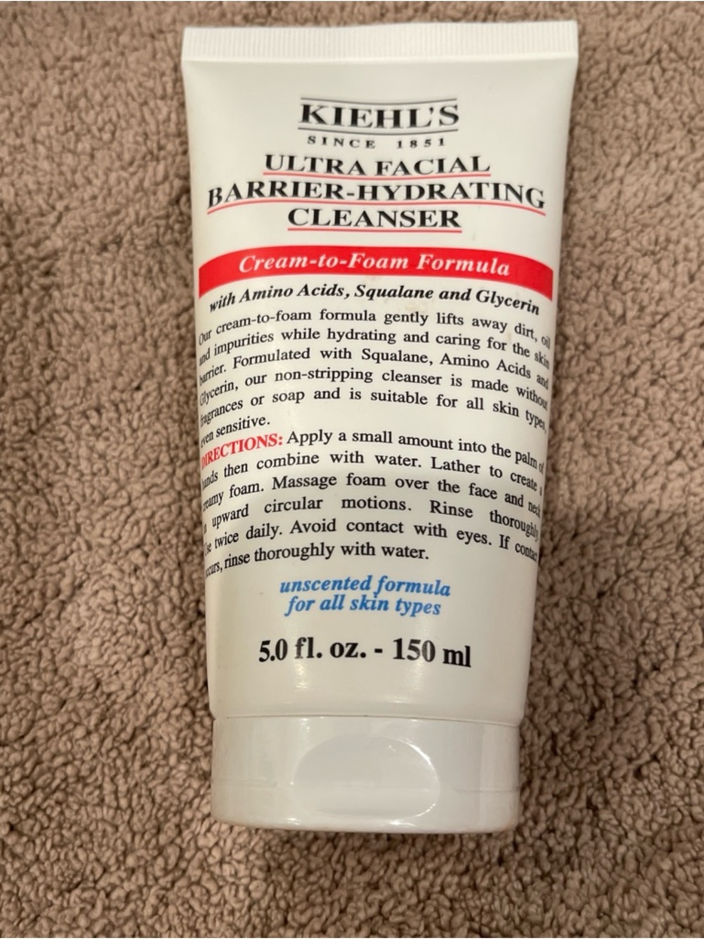 Kiehl's Ultra Facial Barrier-Enhancing Hydrating Cleanser 5.0 fl oz New Sealed